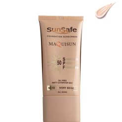 کرم ضدآفتاب سان سیف مکی سان کرم پودری و پرایمری SPF50 - nc10-بژ-عاجی
