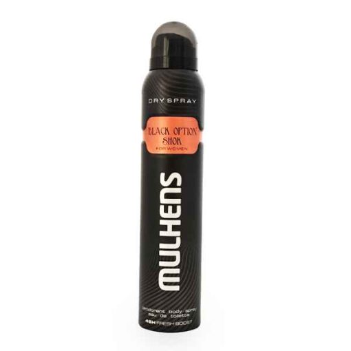 اسپری زنانه مولنهس BLack option shok حجم 200mL