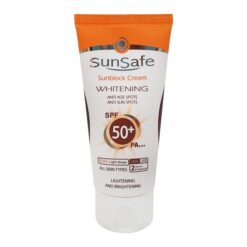 ضد آفتاب روشن کننده بژ روشن انواع پوست SPF50 سان سیف