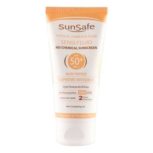فلوئید ضد آفتاب SPF50+ فیزیکال سان سیف مناسب پوست ‌های حساس 50 میلی لیتر