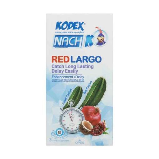 کاندوم تاخیر Red largo ناچ کدکس 12 عددی