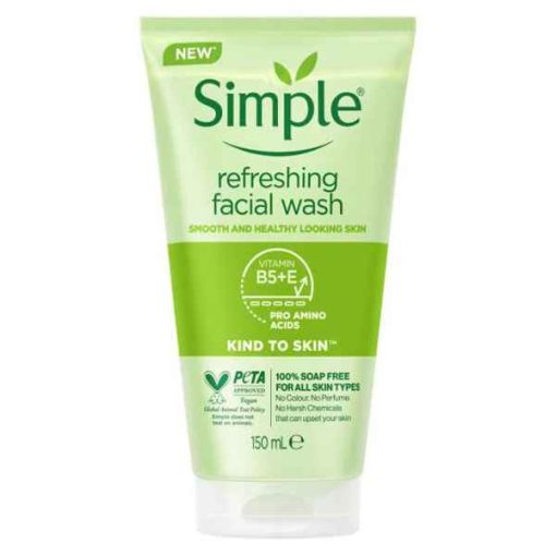 ژل شستشوی صورت مرطوب کننده سیمپل Simple Refreshing wash 150ml
