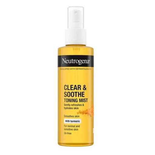 اسپری تونر آبرسان زردچوبه نوتروژینا مدل soothing clear حجم 125 میل