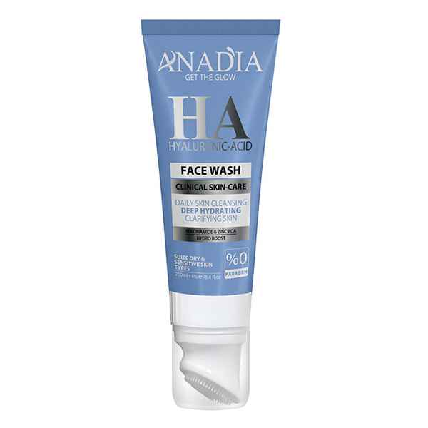 ژل شستشو صورت هیالورونیک اسید آنادیا 200 میل
