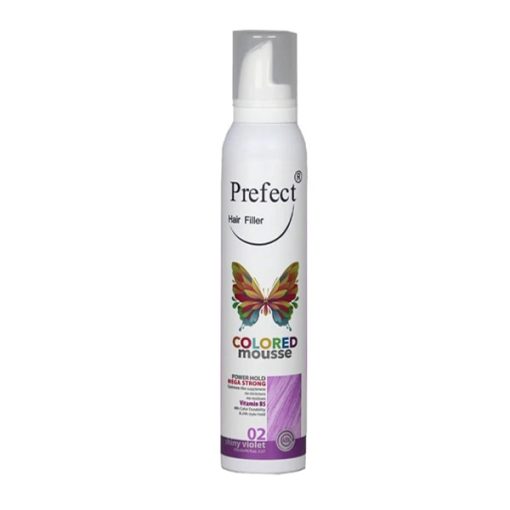 موس مو رنگی پرفکت رنگ بنفش براق Perfect Shiny Violet 01 حجم 150 میل