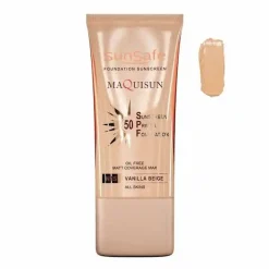کرم ضدآفتاب سان سیف مکی سان بژ وانیلیn15 کرم پودری و پرایمری SPF50
