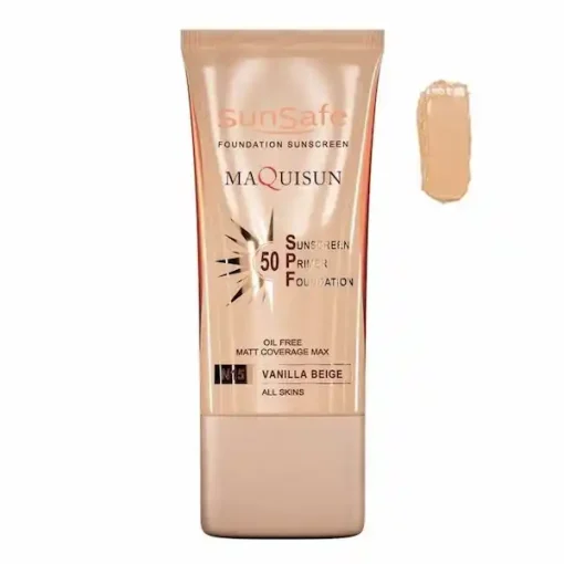 کرم ضدآفتاب سان سیف مکی سان بژ وانیلیn15 کرم پودری و پرایمری SPF50
