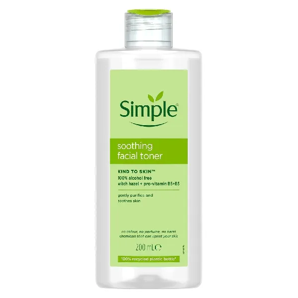 تونر تسکین دهنده سیمپل مدل SOOTHING حجم 200 میل