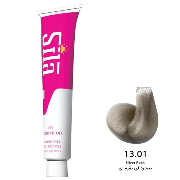 رنگ موی سیلا شماره 13.01 صخره ای نقره ای حجم 120 میلی