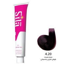 رنگ موی سیلا شماره 4.20 بلوطی شرابی بادمجانی حجم 120 میلی