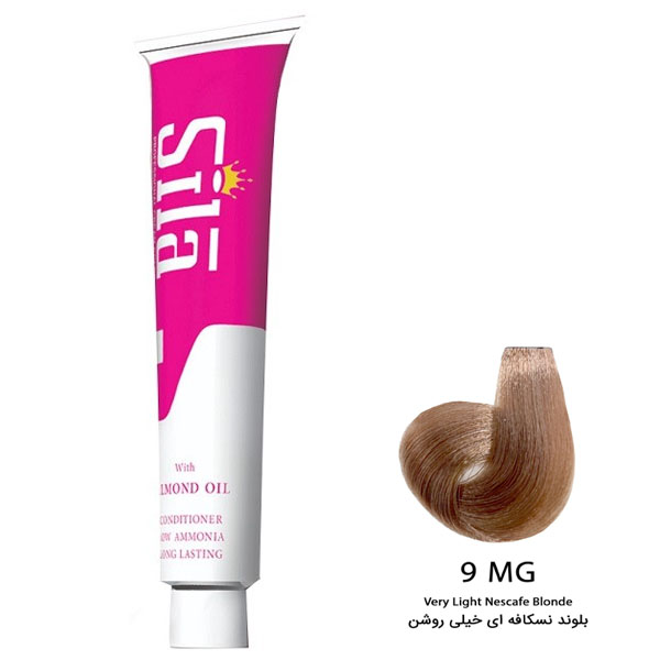 رنگ موی سیلا شماره 9mg بلوند نسکافه ای خیلی روشن حجم 120 میلی